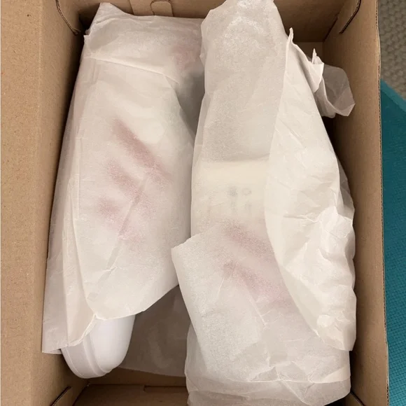 adidas White Sneakers with Pink Three-Stripes - Picture 5 of 6